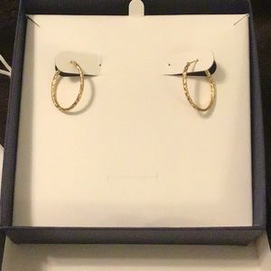 Gold hoop earrings